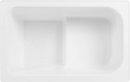 Marinella sit-down bath 103x65x52 white