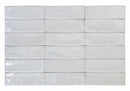 Carrelage mural Calpe Blanc 5x15 cm brillant