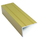 NAS107.83 Aluminium Stair Nosing Self-Adhesive - Matt Brass - 25x10mm - 0.9m and 2.7m