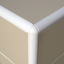 PDP604.01 Coude extérieur PVC Rond - Blanc - 6mm - Lot de 4