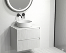 Meubles de salle de bains Soho Blanc mat 60 cm – Lavabo blanc mat – 2 tiroirs
