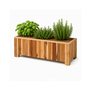 Jardinière Storm Lignum - 30 cm de Hauteur - 70x30 cm - Huilé Naturel - Jardinières d'Extérieur Rectangulaires - Bois d'Acacia FSC - pour Jardin, Terrasse et Balcon