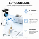 Coolboy R117 Refroidisseur d'air 3 en 1 avec accumulateurs de froid | Refroidisseur d'air sans pales 75W avec télécommande