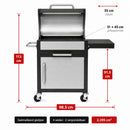 Charcoal BBQ Grillchef by Landmann Silver Wagon Silver | Black