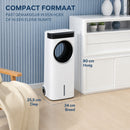 Coolboy R117 Refroidisseur d'air 3 en 1 avec accumulateurs de froid | Refroidisseur d'air sans pales 75W avec télécommande
