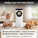 Coolboy R117 Refroidisseur d'air 3 en 1 avec accumulateurs de froid | Refroidisseur d'air sans pales 75W avec télécommande