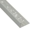 Profilé pour carrelage Droit Gris PVC 12 mm 250 cm ESP120.11 de Genesis