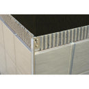 Tile profile Straight Matt Silver Aluminum 10 mm 270 cm ESA107.81