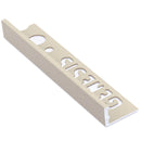 Tile profile Square Sand color Aluminum 10 mm 270 cm ESA107.425 by Genesis
