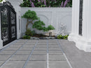 Carrelage de jardin rectangulaire en céramique Ark Silver 60 x 120 x 2 cm - Mat, résistant au gel - Gris