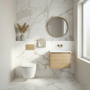 Carreau de sol rectangulaire Calacatta Jade White 60x120 cm – Finition rectifiée mate – Aspect marbre veiné de gris