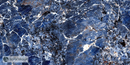 Galaxy Blue Floor Tile 60x120 cm Rectangle - Porcelain High Gloss Rectified - Marble Look Deep Blue