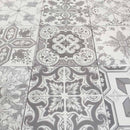 Nikea Sephia Grey Floor Tile 20x20 cm Square - Matt Porcelain - Victorian &amp; Moroccan Pattern Tile R10