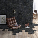 Carrelage de sol Stream Black Hexa 20x20 cm