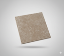 Carrelage de sol Travertino Noce 30,5 x 30,5 cm carré - Pierre naturelle mate naturelle - Aspect travertin, teinte noyer chaud