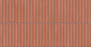 Carrelage mural Deco Lingot Corail 32x62,5 cm Rectangle - Porcelaine Semi-brillante Antigel - Teinte Terre Cuite Chaude