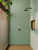 Wall tile Deco Lingot Mint 32x62.5 cm Rectangle - Porcelain Semi-gloss - Soft Mint Green Tint