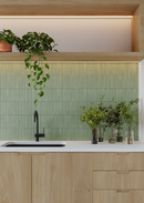 Wall tile Deco Lingot Mint 32x62.5 cm Rectangle - Porcelain Semi-gloss - Soft Mint Green Tint