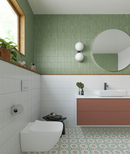 Wall tile Deco Lingot Mint 32x62.5 cm Rectangle - Porcelain Semi-gloss - Soft Mint Green Tint