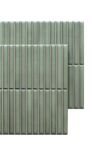 Wall tile Deco Lingot Mint 32x62.5 cm Rectangle - Porcelain Semi-gloss - Soft Mint Green Tint