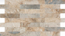 Wall tile Farilya Gri 25x45 cm Rectangle - Porcelain Matt Interlocking - Stone look Gray tint