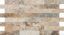 Wall tile Farilya Gri 25x45 cm Rectangle - Porcelain Matt Interlocking - Stone look Gray tint