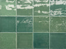 Carrelage mural Zellige Vert 12x12 cm de Mayolica