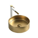 Ceramic wash basin matt Gold by Rond 36x36x12 cm by L'Aqua®