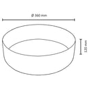 Ceramic wash basin matt Gold by Rond 36x36x12 cm by L'Aqua®