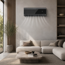 Climatiseur AUX Multi Split, Unité intérieure, Refroidissement et chauffage, WiFi, 9000 BTU, 2,6 kW – Noir brillant