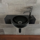 Fonteinset Fynn L’aqua Hardsteen met Gun metal kraan en