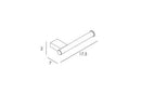 Toilet roll holder Tomo Gun metal