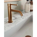 Sirio washbasin mixer tap 16.5cm height copper