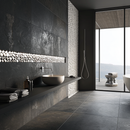 Listello Tevere hardstone mix Ceramic 5.2 x 23 cm white