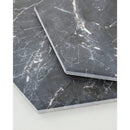 Carrelage de sol Stream Black Hexa 20x20 cm