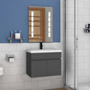 Badmeubel Set Slimline Antra 60 cm - Complete