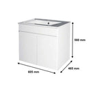 Badmeubel Set Slimline Wit 60 cm - Complete badkamermeubels