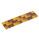 Listello Mozaiek mix Oker Glas Bruin-Geel 5 x 20 cm -