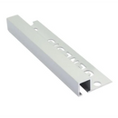 Tegelstrip aluminium.rh.str.mat-zilver 12mm - Tegelstrips