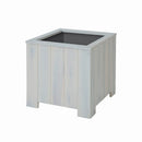 Vierkante plantenbak S Lignum Acacia FSC 30 x 30 CM Wit -