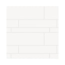 Wandtegel Geometrisch Wit glans rect. mix 20 x 60 / 12,5 x